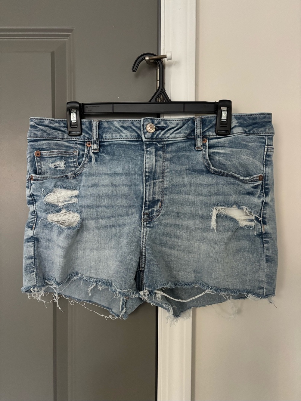 AE High Waisted Denim Short Short